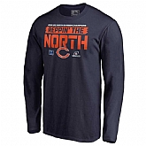 Men's Bears Navy 2018 NFL Playoffs Reppin' The North Long Sleeve T-Shirt,baseball caps,new era cap wholesale,wholesale hats